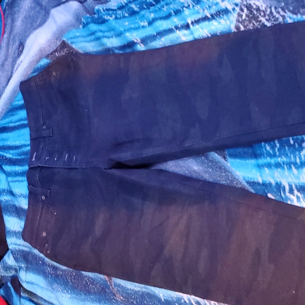 Dark camo skinny jeans by Time and Tru